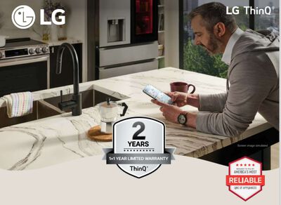 Extend the original 1 Year LG ThinQ Limited Warranty to 2 Years!** (up to $185 value)